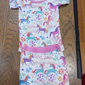 Little Sleepies Unicorn Adventure Pajama Set - Pink and Blue